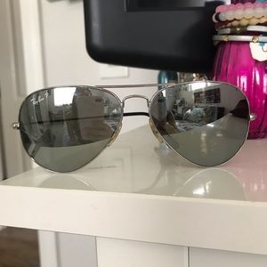 Polarized Silver Ray Bans Aviators